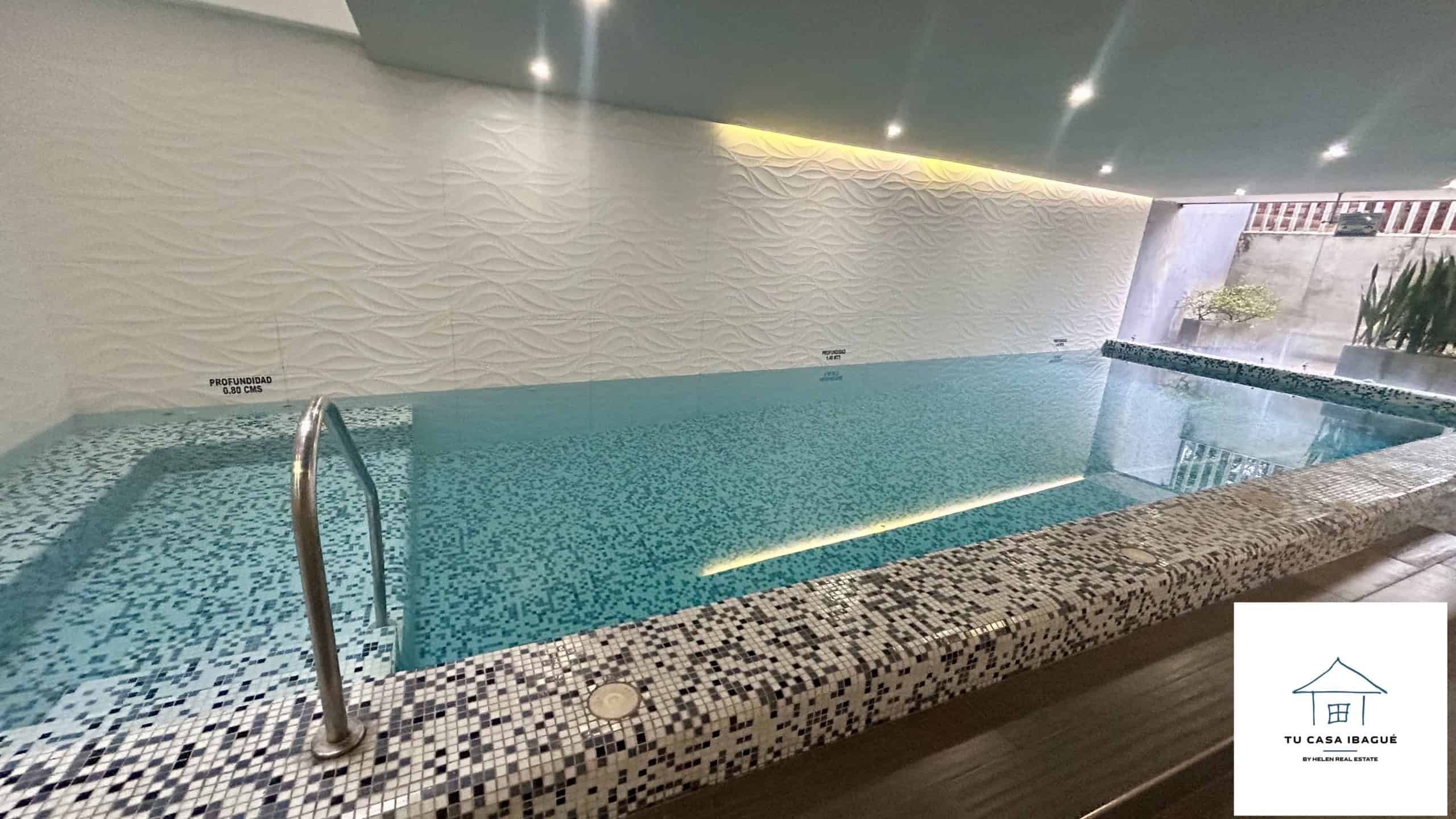 Piscina moderna en apartamento en Piedrapintada Alta, Ibagué.